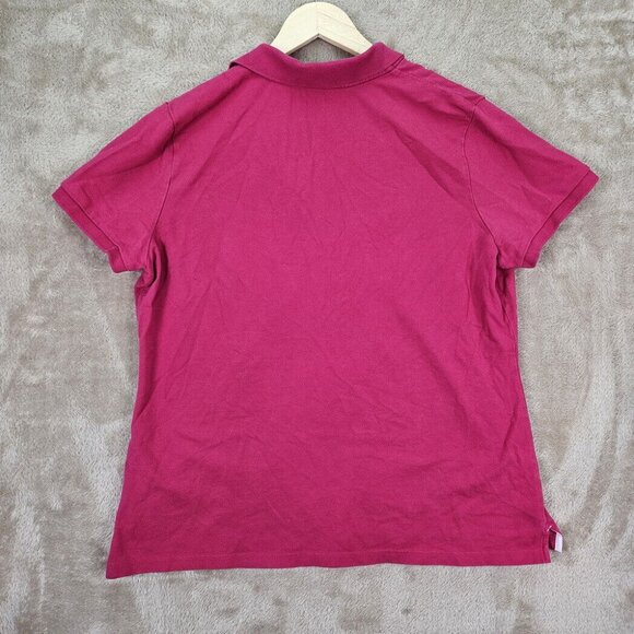 Eddie Bauer Polo Shirt Embroidered Logo Short Sleeve Collared Women's Sz XL Pink - Picture 2 of 10